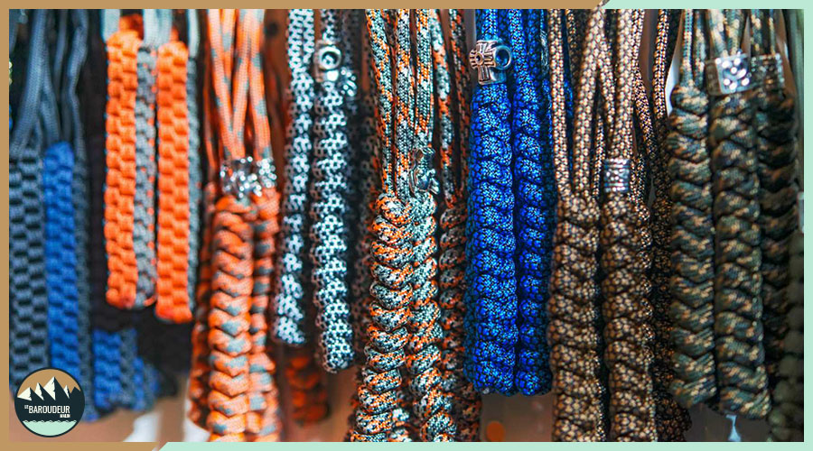 Ceinture En Paracord Tressé à La Main - Boucle En Alliage, Longueur 120 Cm, Multi-usage Outdoor